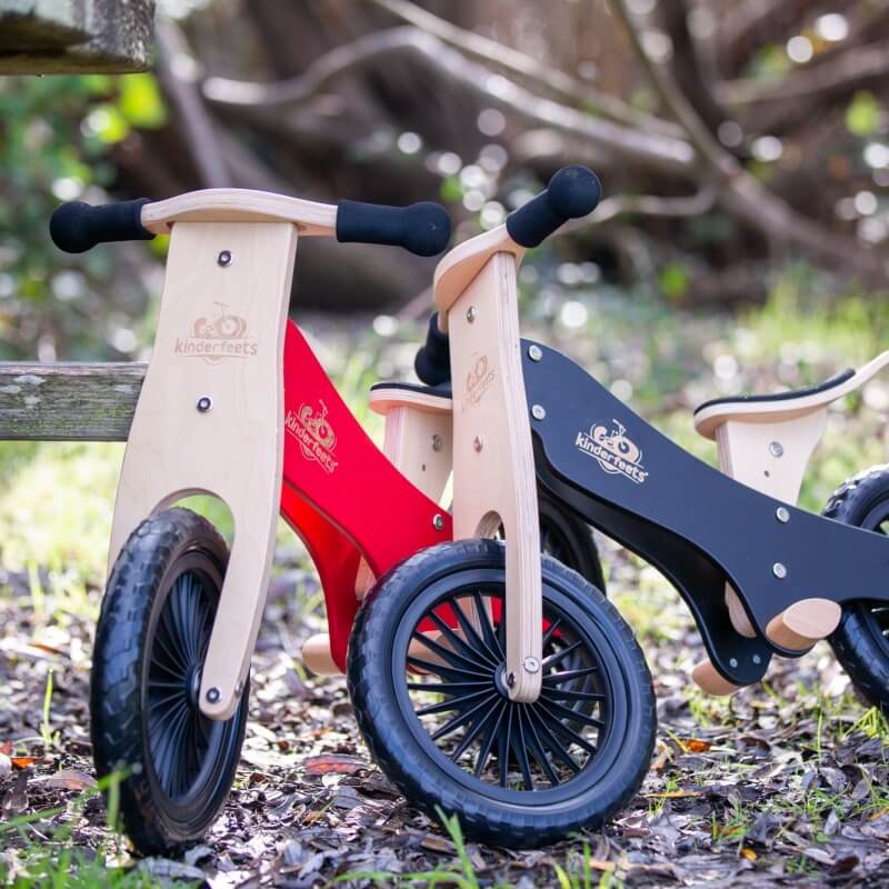 Vélo d'équilibre en bois classique Noir – Comme des Pirates