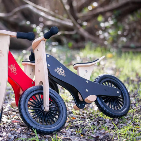 Vélo d'équilibre en bois classique - Noir - Jeux d'extérieur by Kinderfeets
