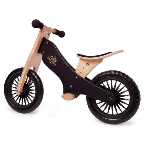 Vélo d'équilibre en bois classique - Noir-Jeux d'extérieur-Kinderfeets-Comme des Pirates