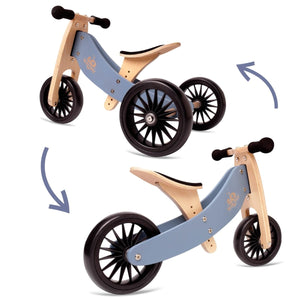 Vélo d'équilibre évolutif Tiny Tot PLUS - Slate Blue - Jeux d'extérieur by Kinderfeets