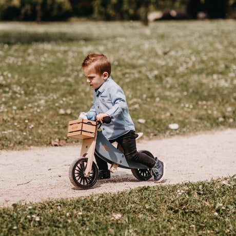 Vélo d'équilibre évolutif Tiny Tot PLUS - Slate Blue - Jeux d'extérieur by Kinderfeets