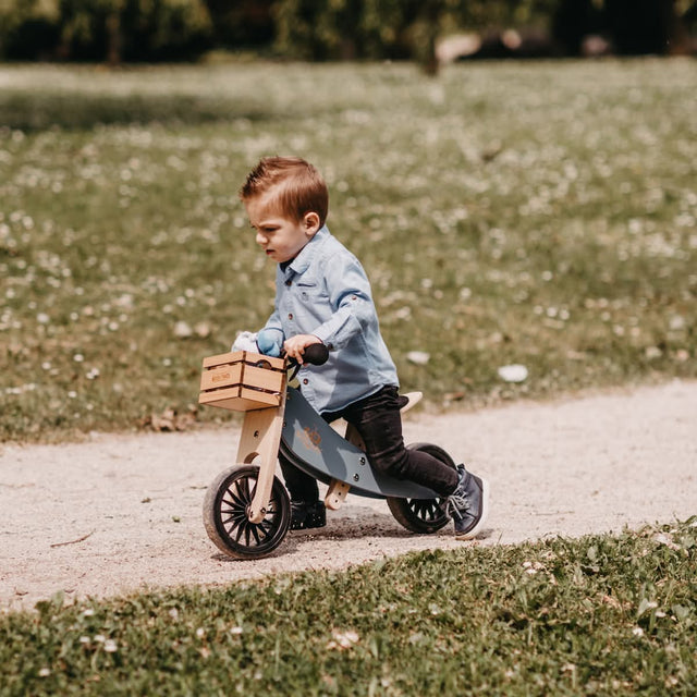 Vélo d'équilibre évolutif Tiny Tot PLUS - Slate Blue - Jeux d'extérieur by Kinderfeets