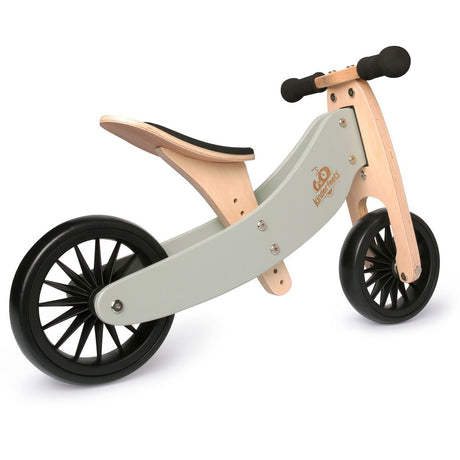 Vélo d'équilibre Tiny Tot Plus + casque & caisse - Sauge argenté - Jeux d'extérieur by Kinderfeets