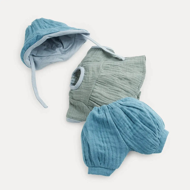 Vêtements de poupée Pomea - Ensemble d'été bleu - Accessoires poupée by Djeco