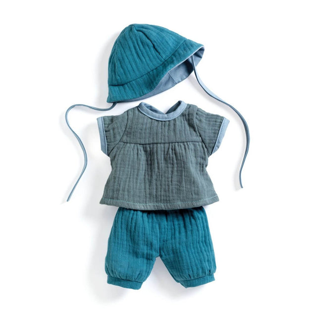 Vêtements de poupée Pomea - Ensemble d'été bleu-Djeco-Comme des Pirates