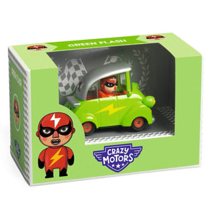 Voiture Crazy Motors - Le bandit Green Flash - Véhicules de jeu by Djeco