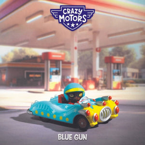 Voiture de course Crazy Motors - Blue Gun - Véhicules de jeu by Djeco