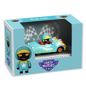 Voiture de course Crazy Motors - Blue Gun - Véhicules de jeu by Djeco