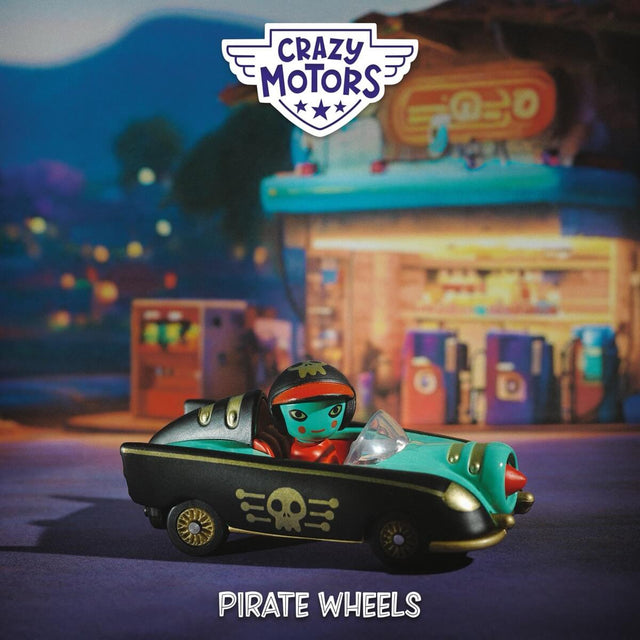 Voiture de course Crazy Motors - Pirate Wheels - Véhicules de jeu by Djeco