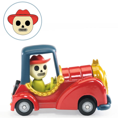 Voiture de ville Crazy Motors - Red Skull - Véhicules de jeu by Djeco